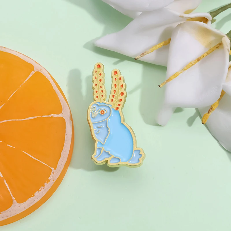 Эмалированная брошь с изображением персонажа Зельды в виде животного мультяшный