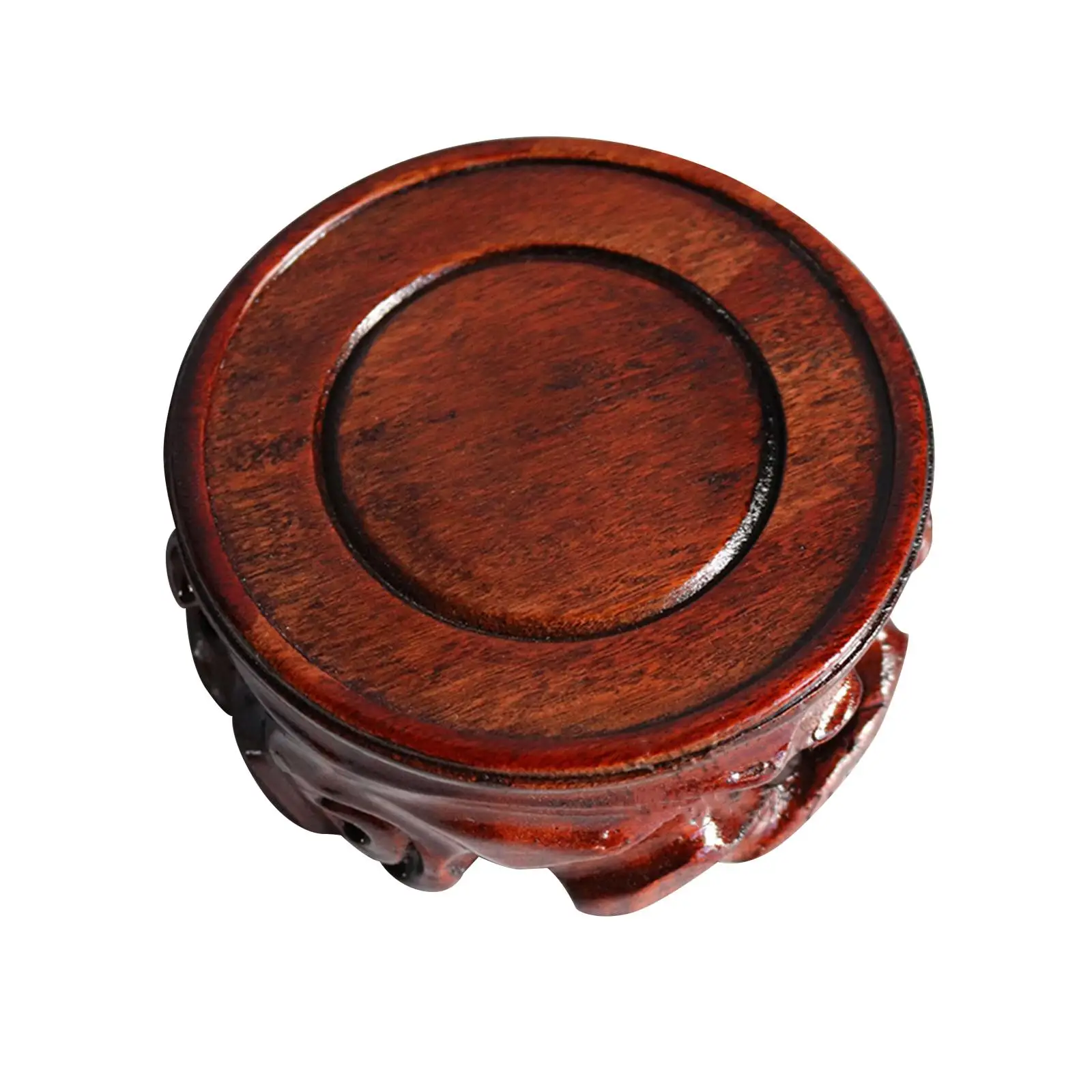 

Circular Wooden Base Ornaments Display Stand Vase Stand for Decoration