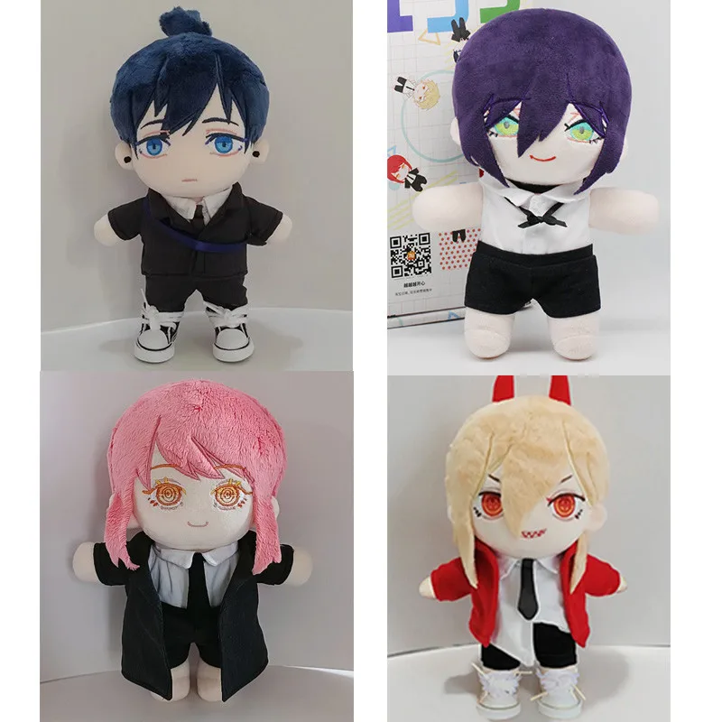 

Anime Chainsaw Man Hayakawa Aki Makima Reze 20cm Cotton Plush Doll Body Toy Change Clothes Outfit Plushie Cosplay Cute Gifts