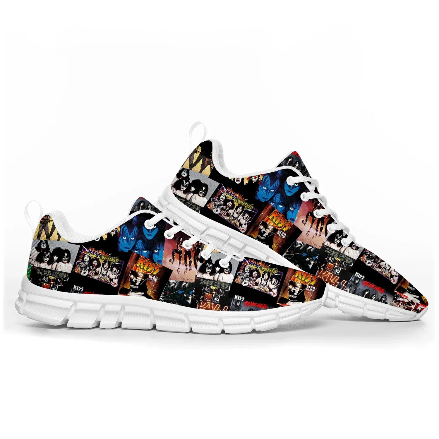 Heavy Metal Rock Band Kiss Модная спортивная обувь Мужские женские подростковые кроссовки