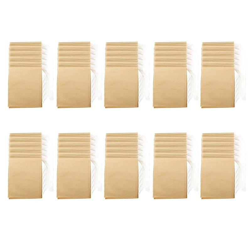 

New-3000PCS Tea Filter Bags, Disposable Paper Tea Bag With Drawstring Safe Strong Penetration Unbleached Paper