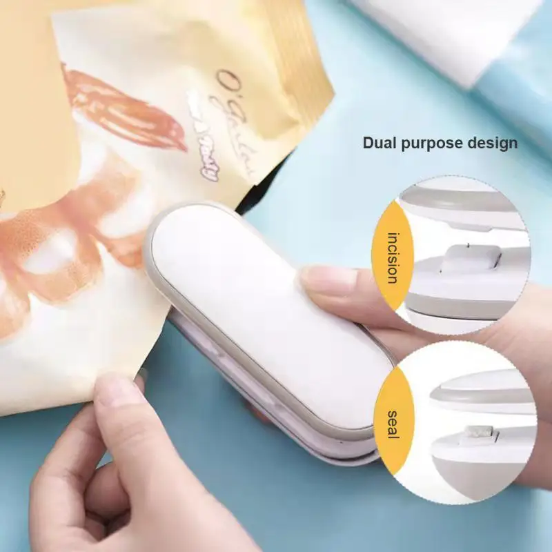

Heat Plastic Sealing Machine Mini Storage Bag Clip Kitchen Accessories Sealer Bag Packaging Sealer Heat Seal And Cutter 2 In 1