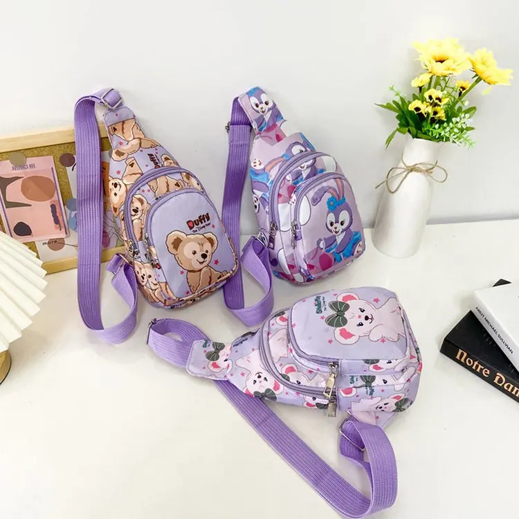

Children's Coin Purse Cartoon Rabbit StellaLou Duffy Printed Canvas Chest Bag Cute ShellieMay Baby Ins Boys Girls Messenger Bags