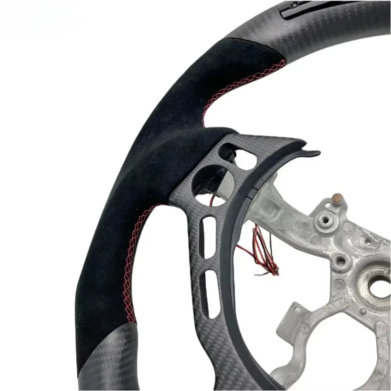 Фото Руль Ever-Carbon Racing ECR Custom Matte Carbon Fiber LED для R35, карбоновый, матовый, с LED-подсветкой №5