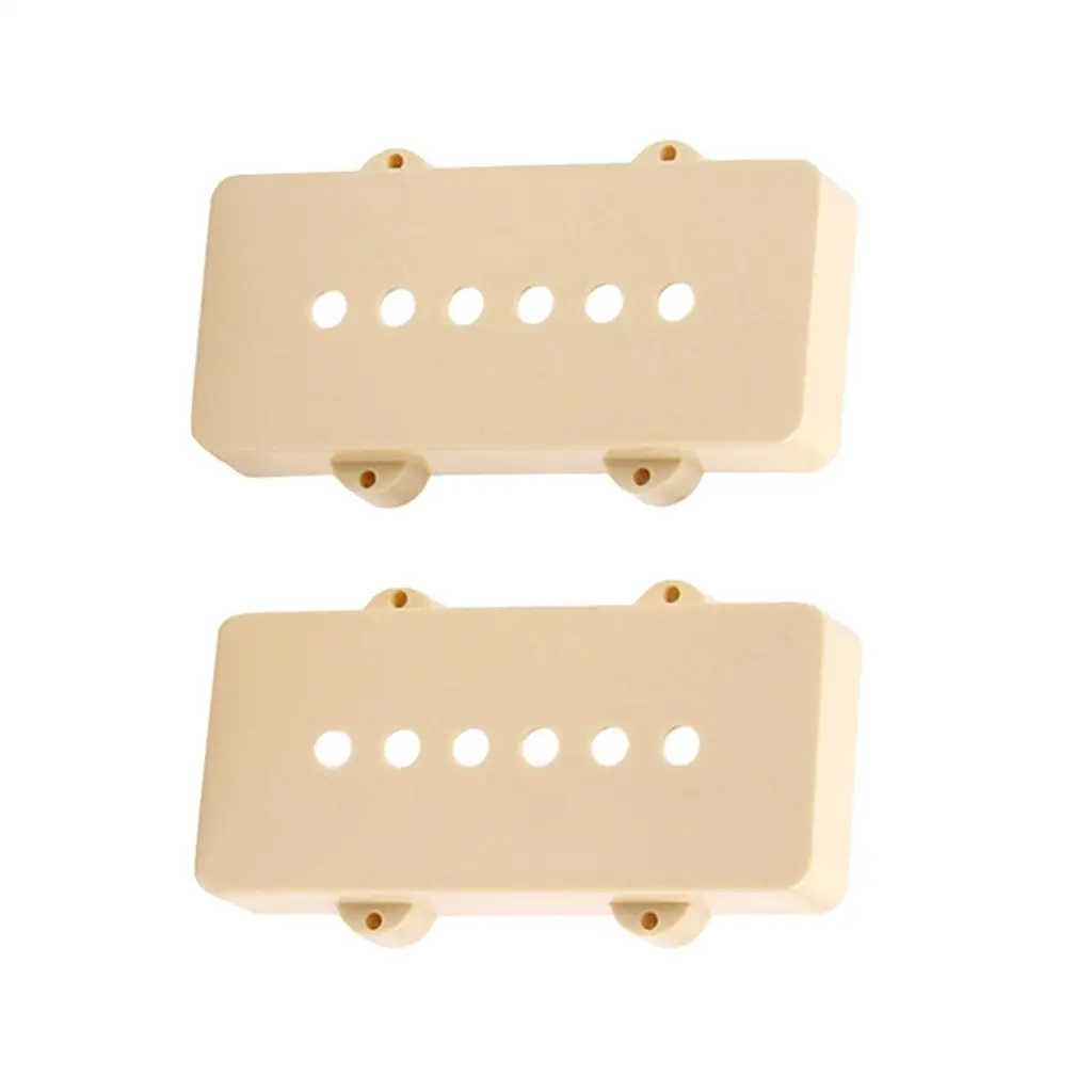 

2 Pieces Plastic Pickup Covers 52mm Set for Electric Guitar - Beige