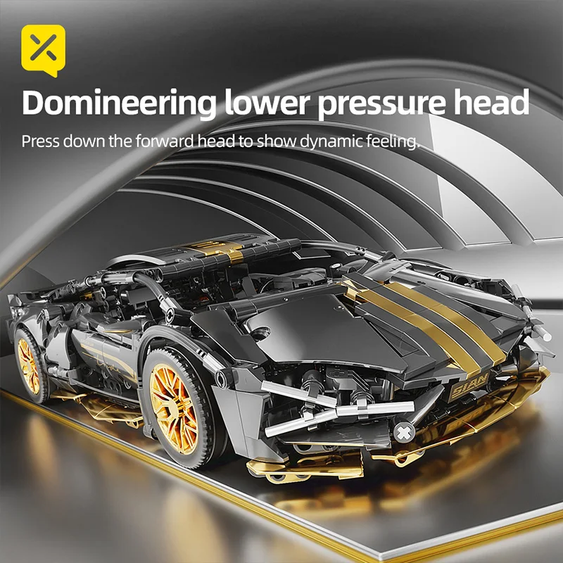 1:14 Набор строительных блоков для суперкара технология взрослых сборная модель