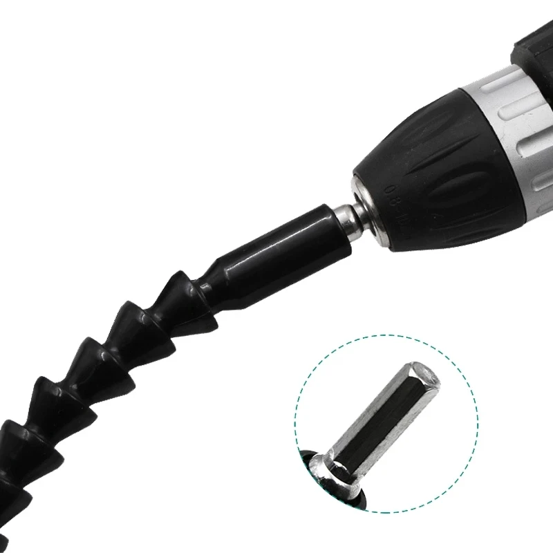 

Flexible Shaft Extension Screwdriver Drill Bit Holder Link for Electronic Drill 200/300mm Hex Screwdriver Soft Shafts Profession