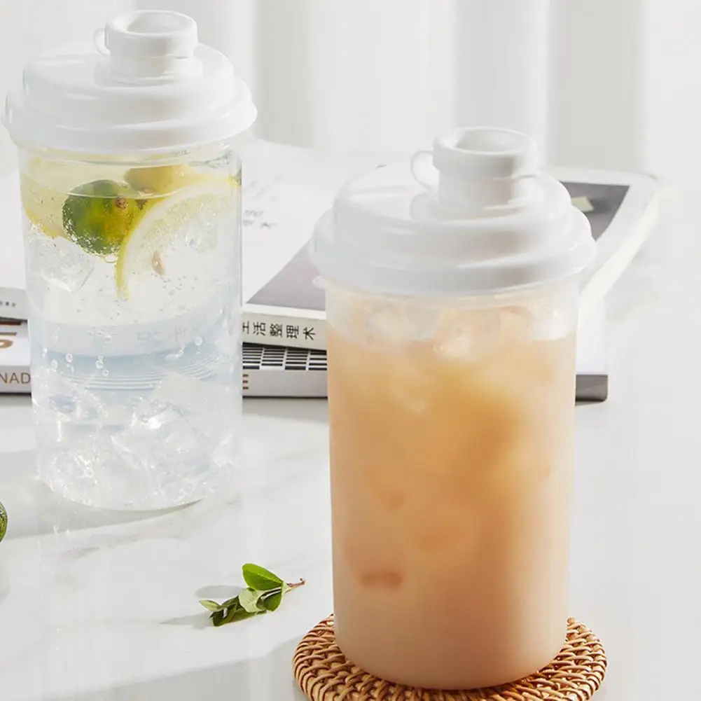 

800ML Juice Cup Food Grade Minimalist BPA Free Clear Visual Design Beverage Mug Household Supplies
