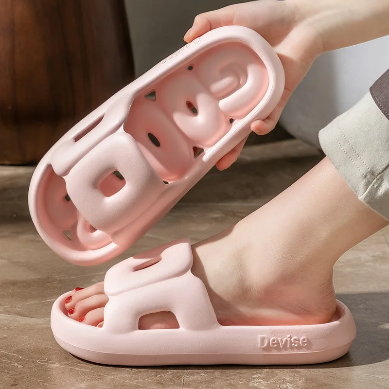 

Тапочки женские быстросохнущие, Нескользящие, на толстой подошве, для душа, летние шлепанцы для дома