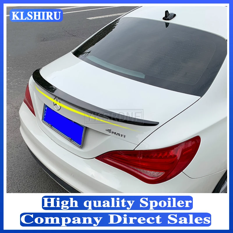 

Высококачественные обтекаемые Спойлеры KLSHIRU для benz CLA W117 CLA200 CLA220 CAL260 спойлер на задний багажник, крыло от 2013 до 2018
