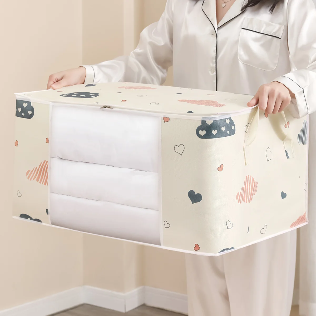 

Waterproof Quilt Clothes Organizer Dustproof Closet Organizer Clothes Storage Bag Luggage Storage Bag