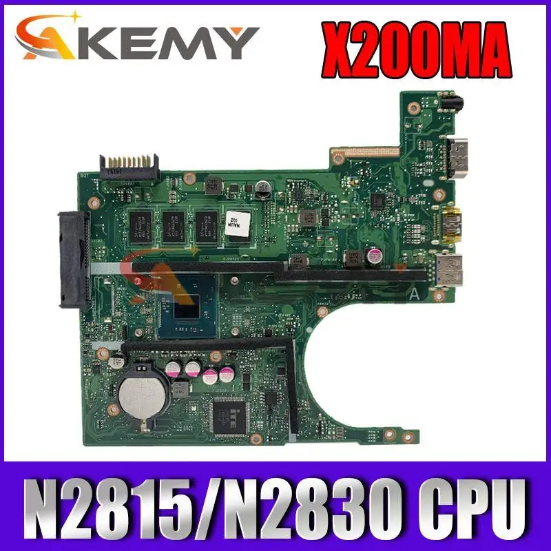 

X200MA N2815/N2830/N2840 CPU 2GB RAM Материнская плата ASUS F200MA F200M X200M X200MA материнская плата для ноутбука 100% протестирована Бесплатная доставка