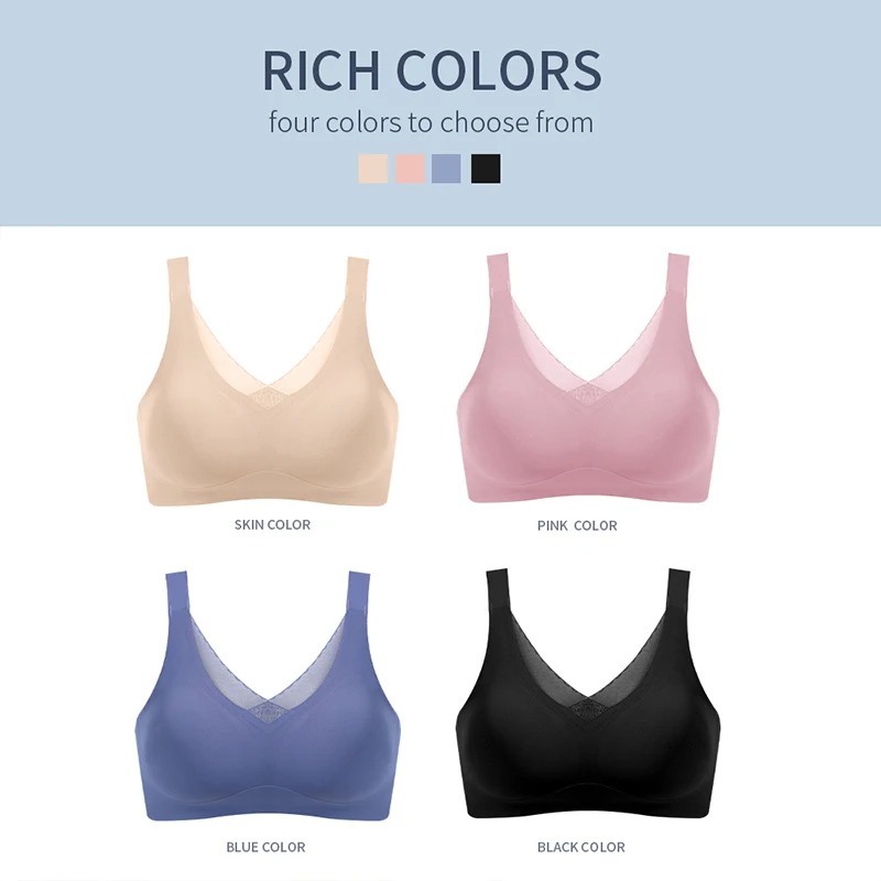 LERVANLA 2082 Prosthetic Breast Bra Special Bra Seamless Breast Fake Breast Simulation Female Lightweight Style for Mastectomy