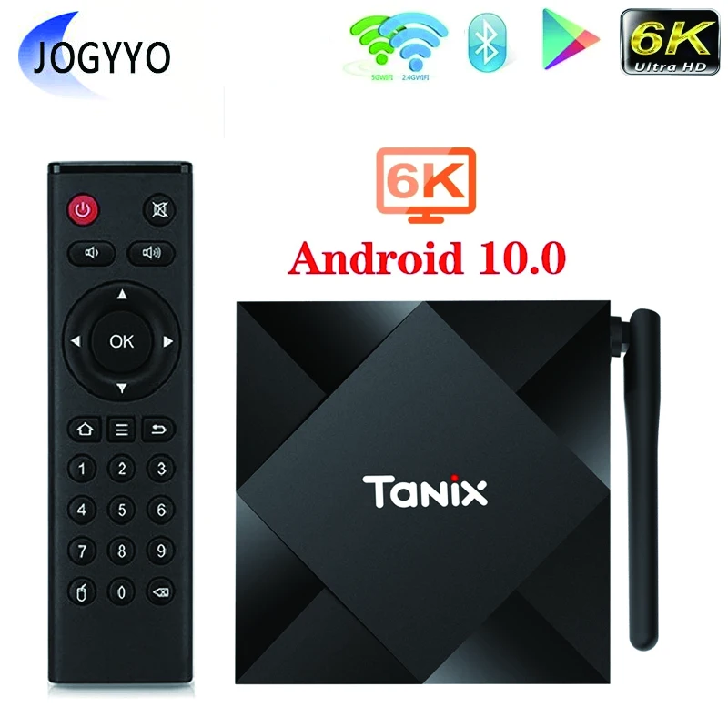 

6k Tanix TX6S WIFI TV Box Android 10 Smart Set-Top Box Allwinner H616 Quad Core 4GB RAM 32GB 64GB ROM TV Box H.265 Media Player
