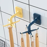 mini bathroom rotating hook 360degrees kitchen accesorios storage organizar rotated holder wall mounted hanging hooks