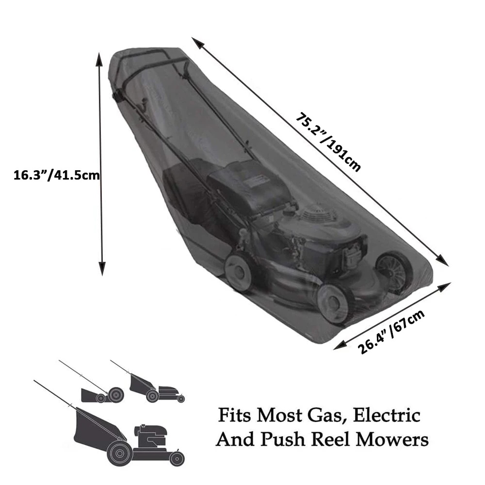

Waterproof Dustproof Oxford Lawn Mower Cover UV Protection Tractor Snowblower Cover Shade For Outdoor Garden Furniture 210D