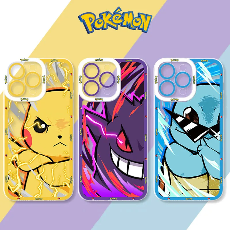 

Luxury Pokemon Case For Samsung Galaxy A13 A23 A33 A53 A73 A13 A51 A71 A12 A22 A03 A04 A04S A04E A14 A34 A54 Soft Silicone Cover