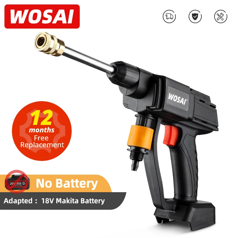 Пистолет WOSAI для мойки автомобиля 20 в 22 бар | Инструменты