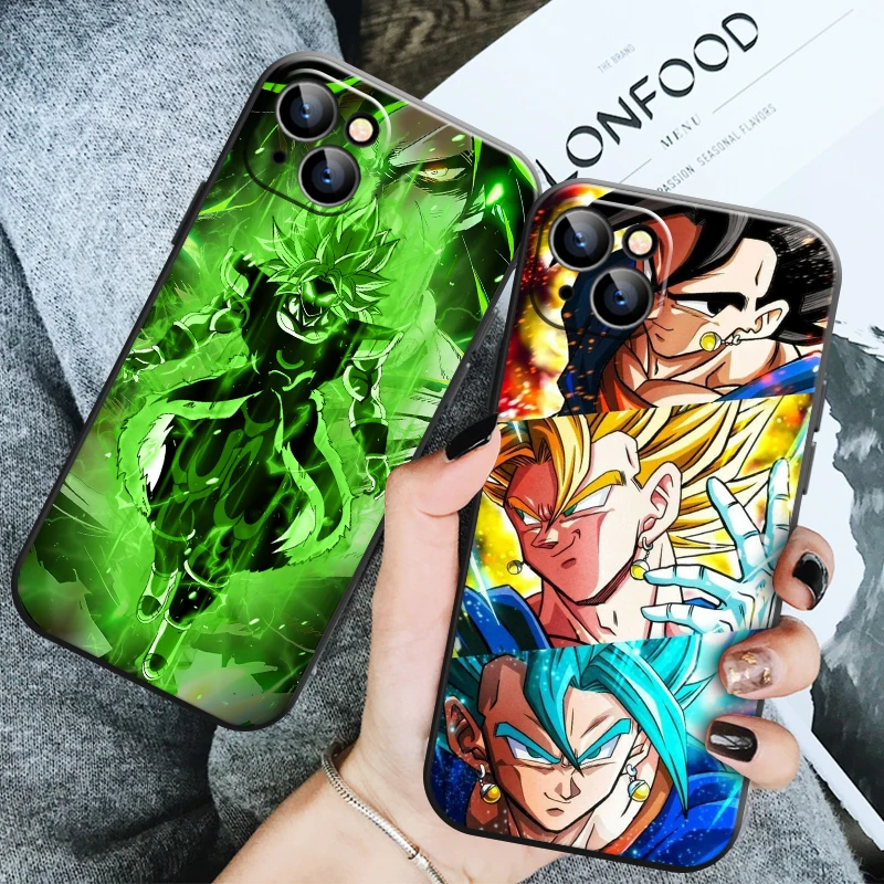 

Dragon Ball Phone Case For Apple iPhone 13 12 11 Pro 12 13 Mini X XR XS Max SE 6 6s 7 8 Plus Carcasa Funda Coque Liquid Silicon