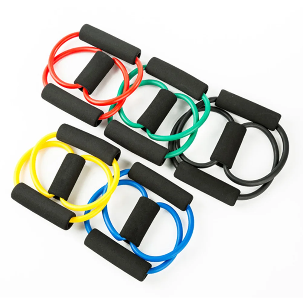 

5pcs Resistance Bands Set, 8- Shaped Resistance Loop Exercise Workout Bands