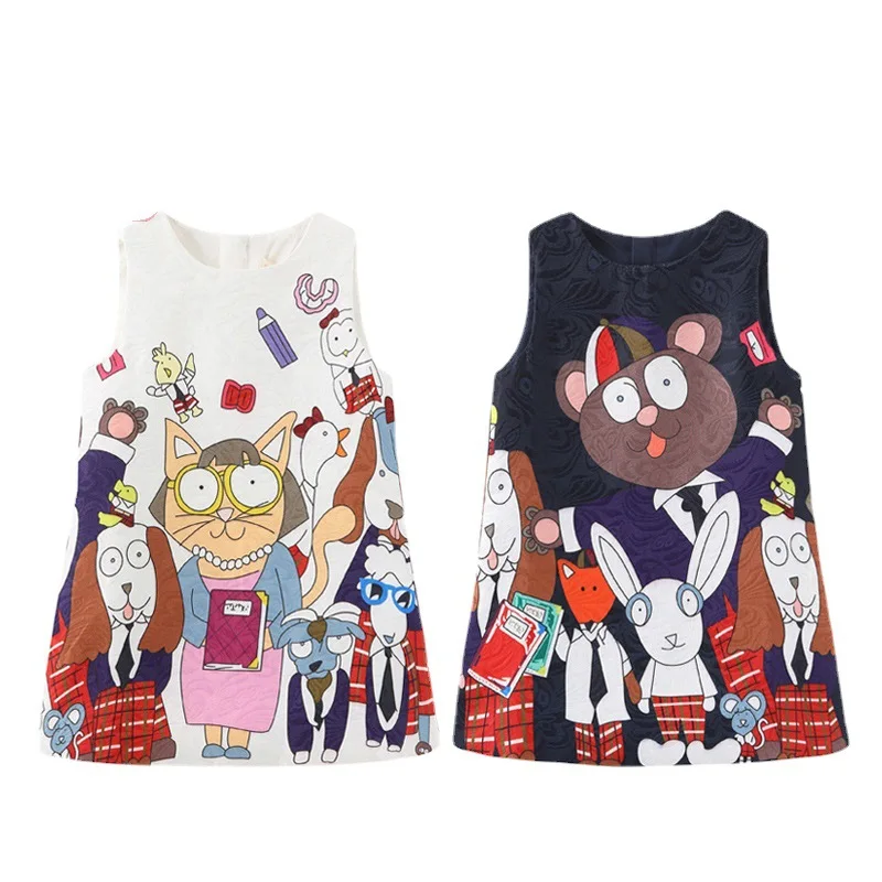 

Vintage Print Abaya Girl Dress Children Sundress Princess Loose Kids Toddler Vestido Wedding Party Birthday Robe Gowns Kimono