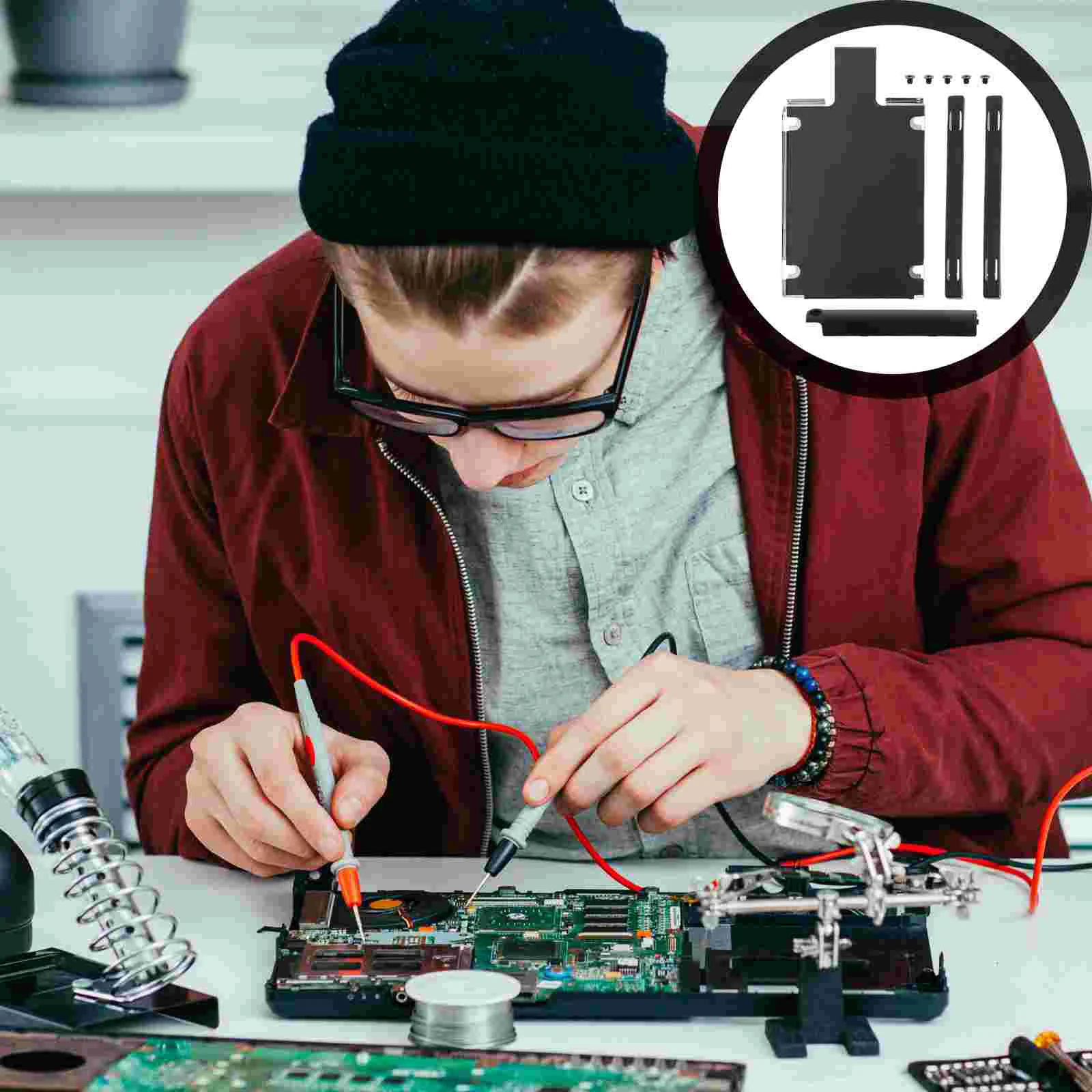 

Hard Drive Disk Bracketmounting Tray Ssd Holder Cage Base Rail Hdd Internal Cover