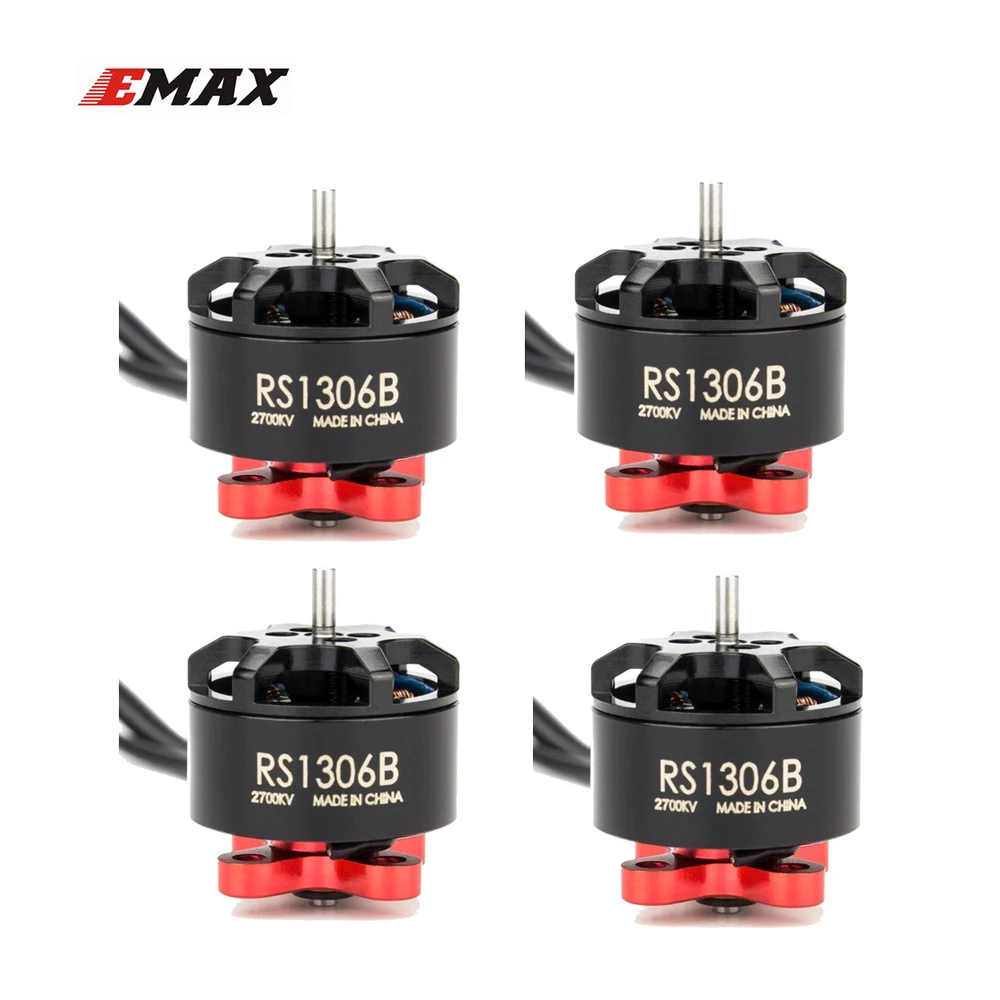 

4pcs EMAX 1306 RS1306 Version 2 RS1306B 2700KV/4000KV Brushless Motor 3-4S for RC MultiRotor Fpv Racing Drone Spare Part