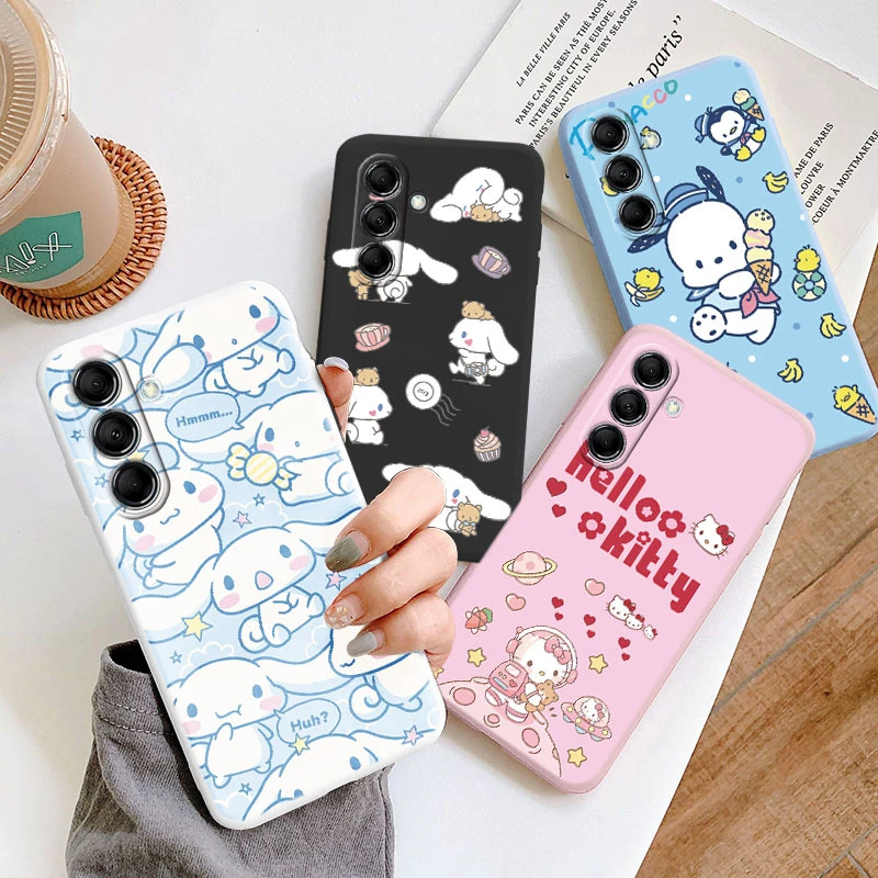 Для Samsung Galaxy M14 M34 M54 женский чехол Kuromi Cinnamoroll аниме Sanrio Funda для Силиконовые Мягкие