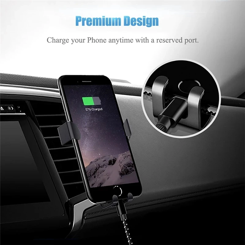 gravity car phone holder mobile stand smartphone gps support mount for iphone 13 12 11 pro 8 samsung huawei xiaomi redmi lg free global shipping