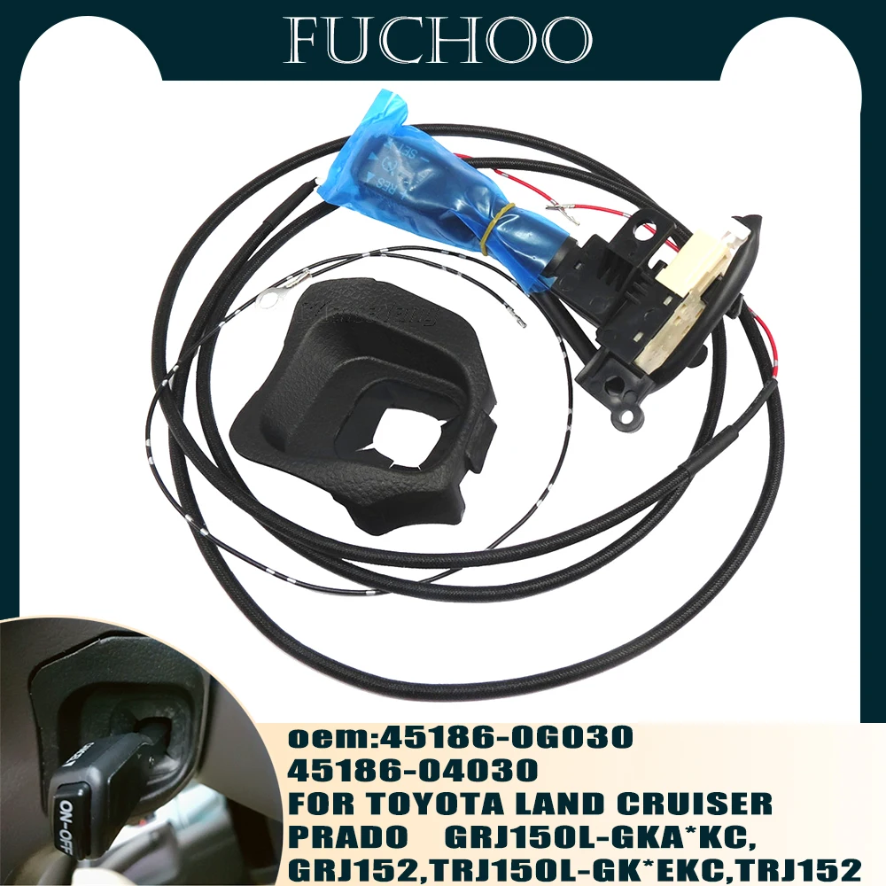 

84632-34011+45186-0G030-E0 New Brand Cruise Control Switch Steering Wheel Cover+Wire Screws For Toyota Land Cruiser Prado