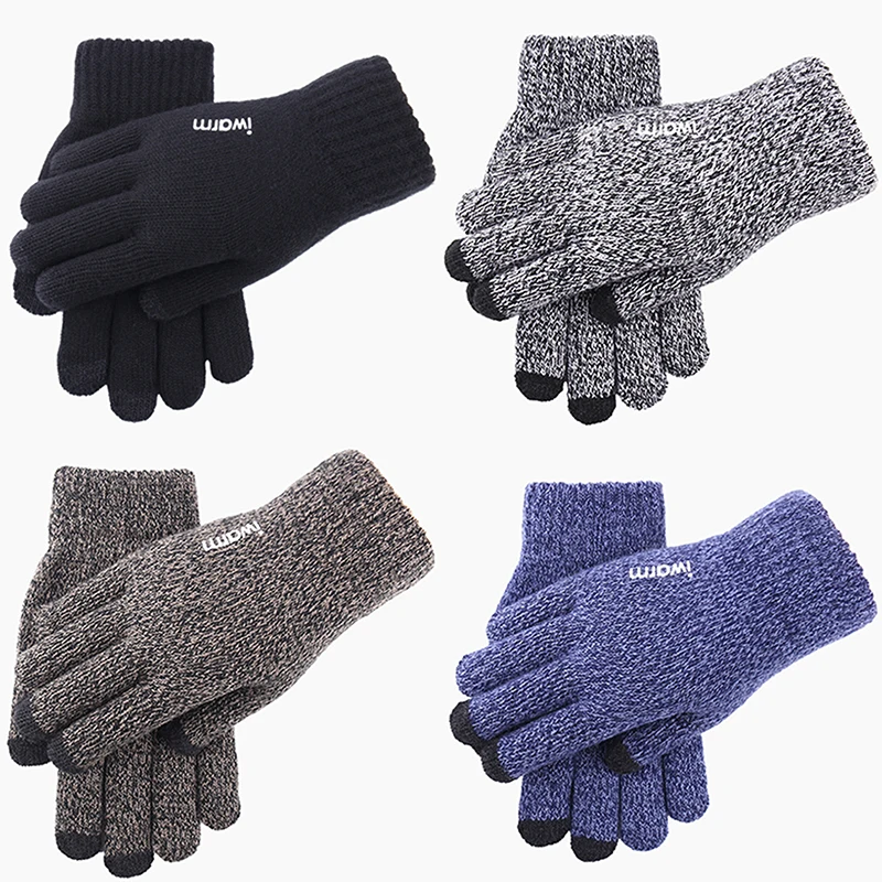 

1 пара, теплые осенне-зимние перчатки для мужчин и женщин