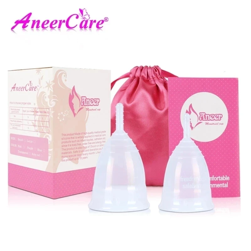 Aneercare Медицинская Силиконовая Менструальная Чаша Женская Гигиена Коллекционная