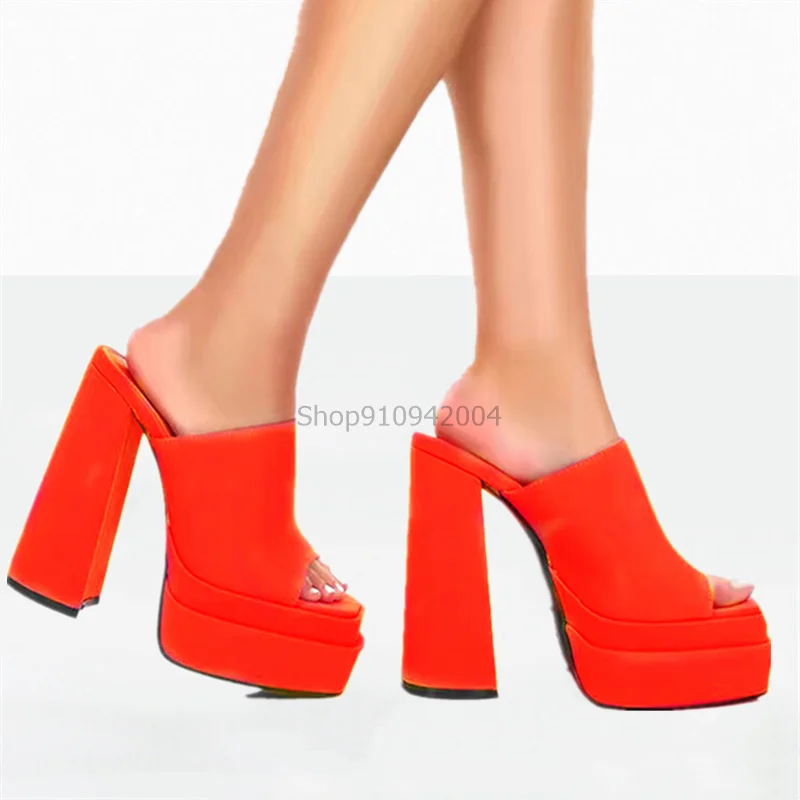 Green Super high heel Sandal Outside Slippers Women Thick Sole Rome Pumps Sale Platform Chunky Party Shoes Mujer |
