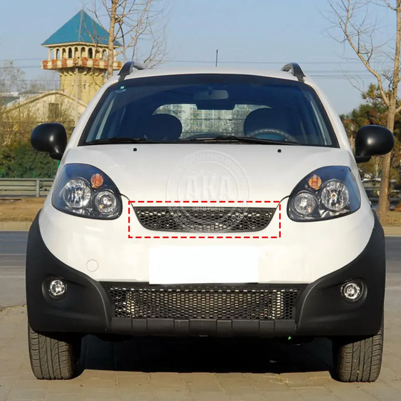 Верхняя решетка радиатора для Chery Beat IndiS X1 S18D, сборка верхней решетки переднего бампера, прямая замена оригинальной детали (art.: 3920d9d08f63e) - 3920d9d08f63e