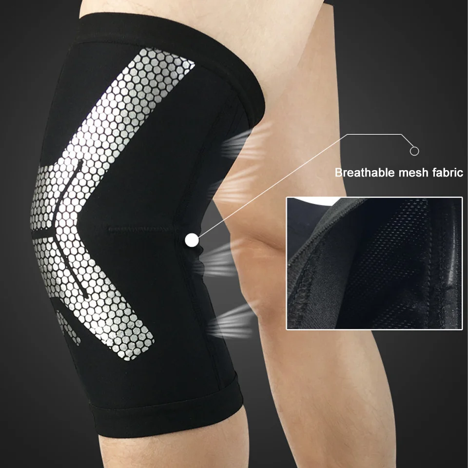 1 шт. Эластичный компрессионный наколенник для бега и баскетбола