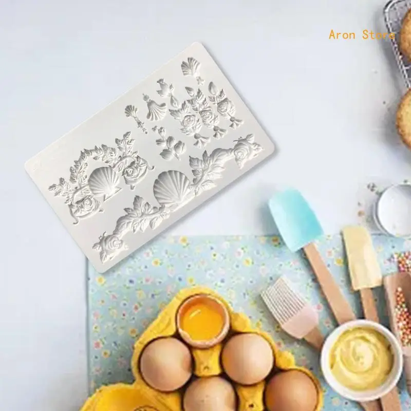 DIY завитушки форма помадка формы силиконовый материал торт украшения гаджеты H3CF