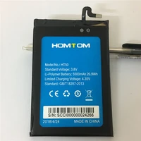 for homtom ht50 battery 5500mah mobile phone battery high quality long standby time test normal use before shipment