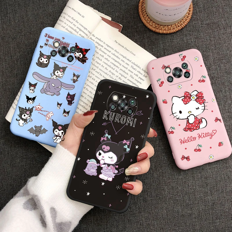 Чехол для телефона Poco X3 M3 Pro Pocox3 чехол Hello Kitty kuromi Melody с аниме Sanrio Funda Xiaomi X 3 M NFC Capa |