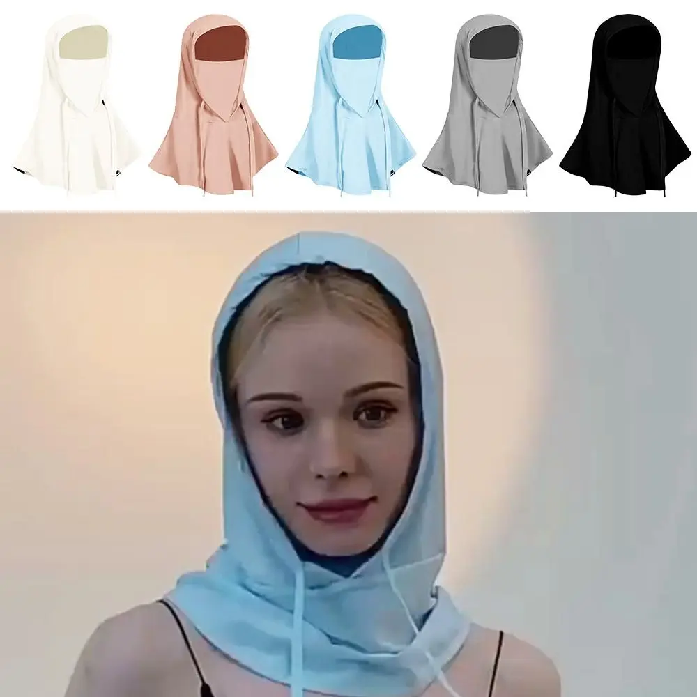 

Summer Neck Protection Outdoor Cycling Breathable Sunscreen Hat Sunshade Hat Ice Silk Mask UV protection Mask