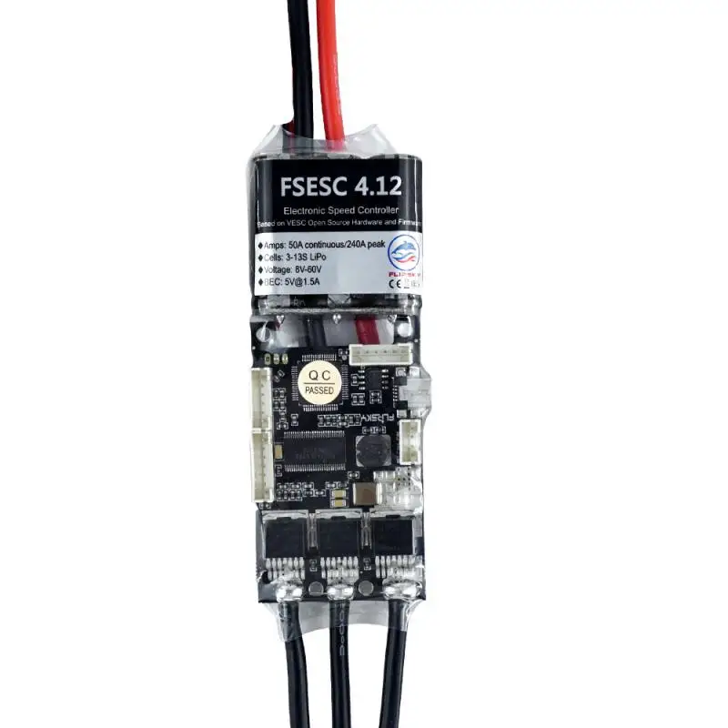 Регулятор скорости скейтборда Fsesc 4.12 50a на основе Vesc ® Аксессуары для