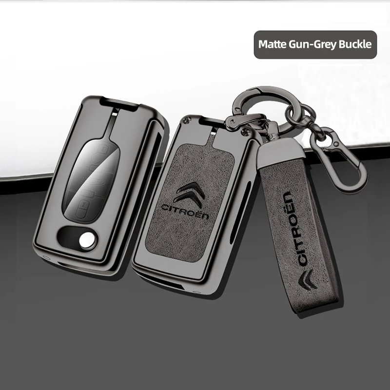 

Чехол для автомобильного ключа из цинкового сплава Citroen C4 C5 C3 C1 C2 C6 C8 Picasso Berlingo VTS Xsara C-Crosser C-Elysee Jump KeyChain Металлический ключ