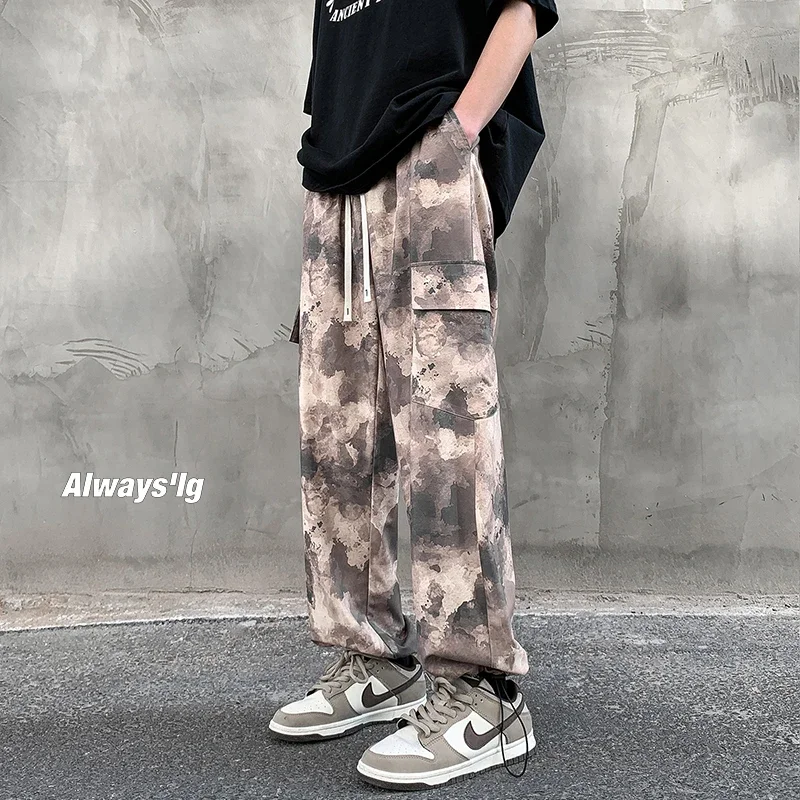 Камуфляжные джоггеры kapment Y2k уличная одежда в стиле хип-хоп 2023 брюки-карго с