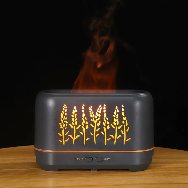 

200ML USB Essential Oil Diffuser Simulation Flame Ultrasonic Humidifier Home Office Air Freshener Fragrance Sooth Sleep Atomizer