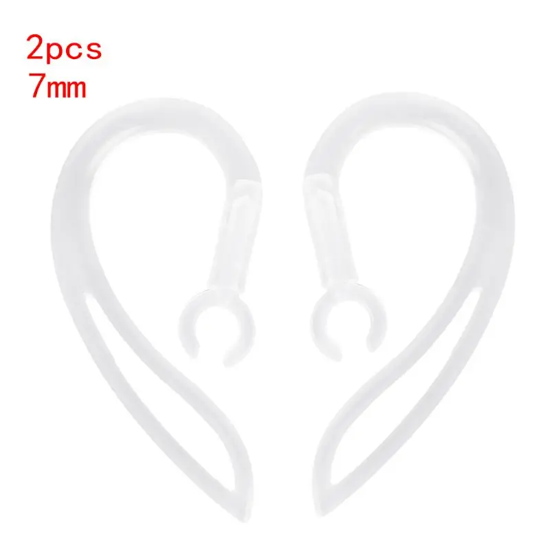 

7mm Bluetooth-compatible Earphones Transparent Soft Silicone Ear Hook Loop Clip