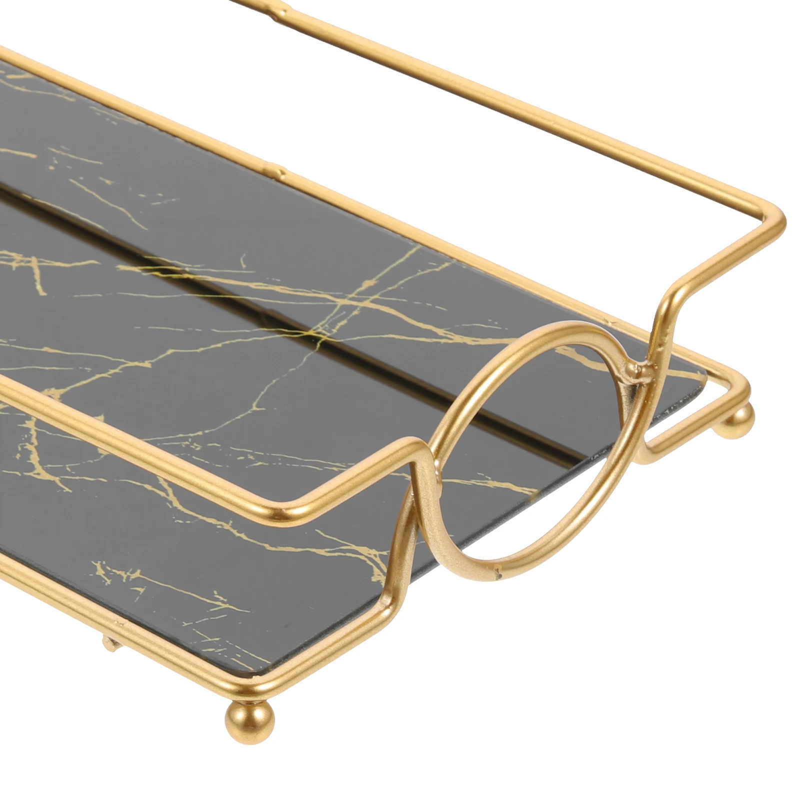 Подносы для ванной комнаты с железной рамой поднос духов комода органайзер