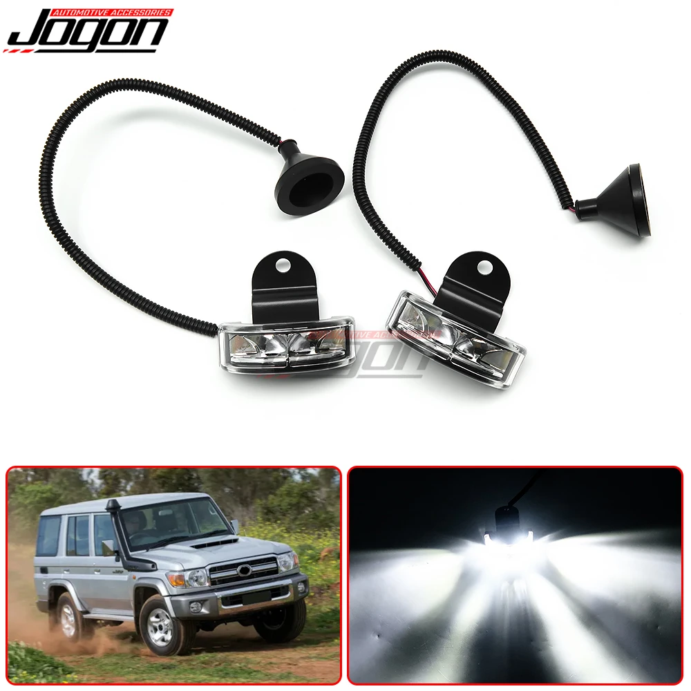 

Светодиодный боковая юбка с эффектом земля светильник для Toyota Land Cruiser LC70 LC71 LC76 LC78 LC79 FJ70 FJ71 FJ76 J79, автомобильные аксессуары