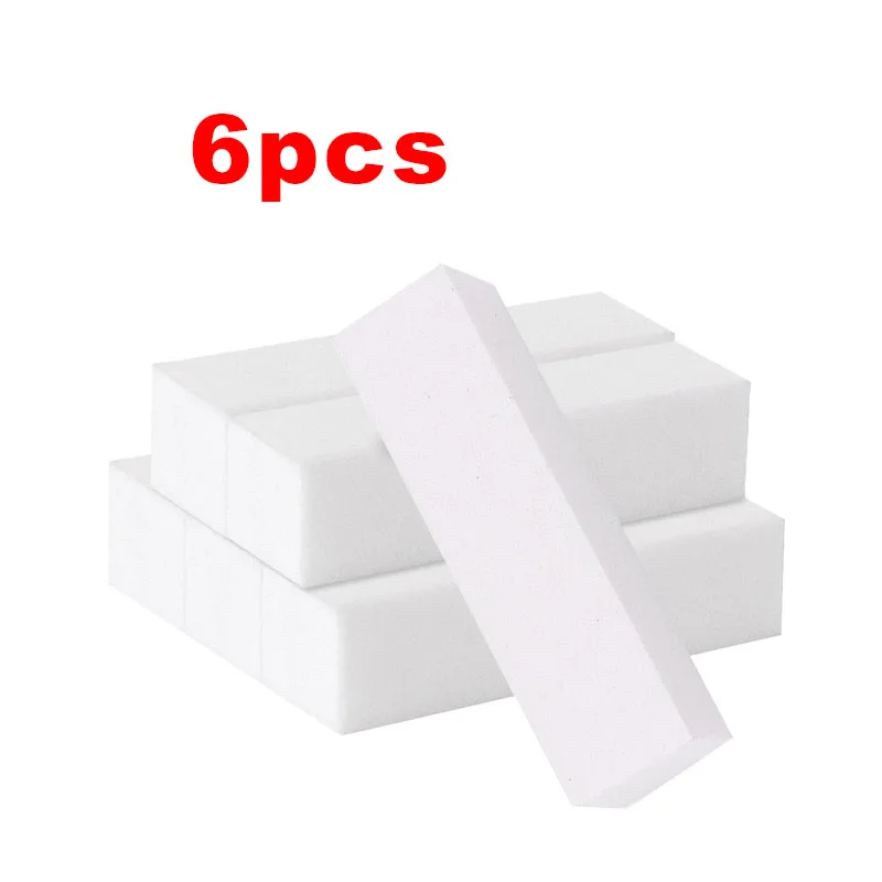 

6 pcs Sanding Nail File Buffer Block For UV Gel Nail Polish N ail Art Tools Manicure Finger guard
