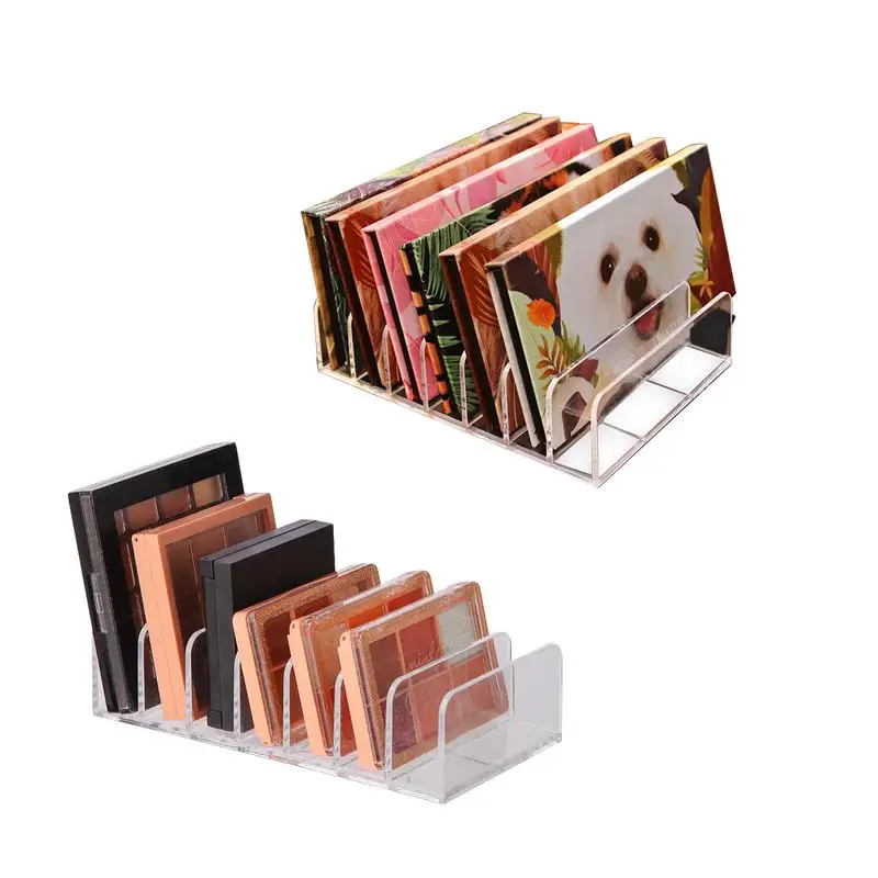 

Acrylic Makeup Organizers Transparent Makeup Brush Holder Cosmetic Organizer Eyeshadow Display Stand For Bathroom Countertops