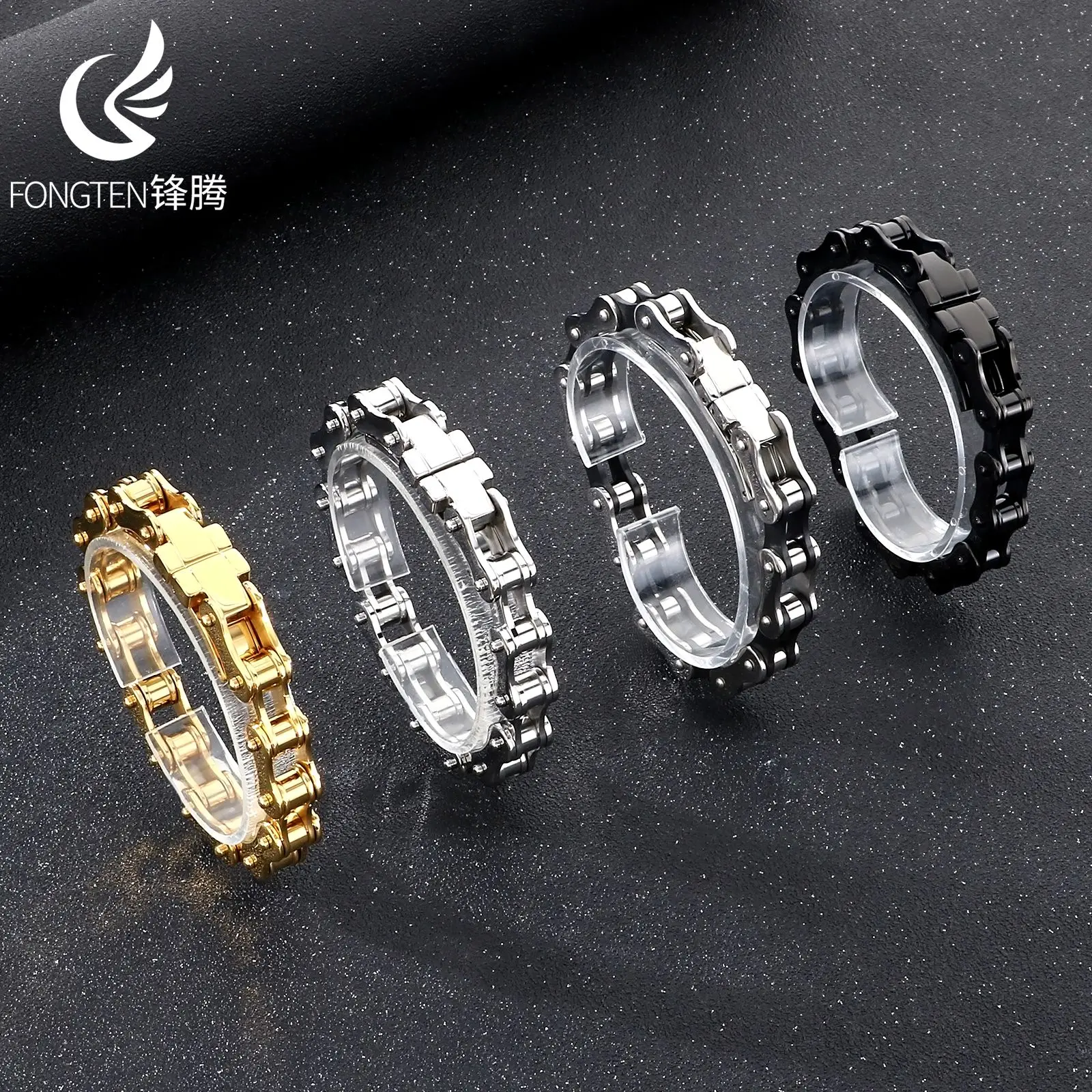 Fongten хип-хоп уличная велосипедная цепь из нержавеющей стали легкий роскошный