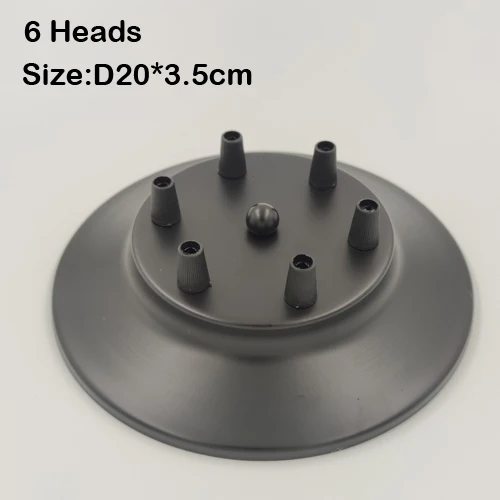 

Винтажная потолочная пластина черная 20 см 8 головок